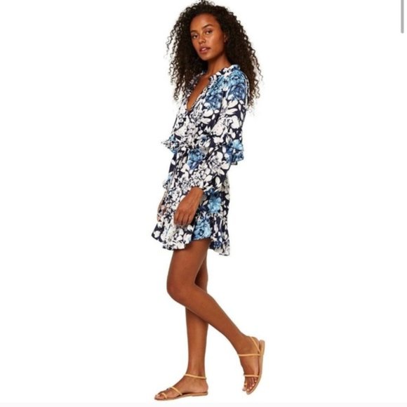 Misa Los Angeles Dresses & Skirts - NWOT Misa Los Angeles Nehda Floral Blue Dress Sz S